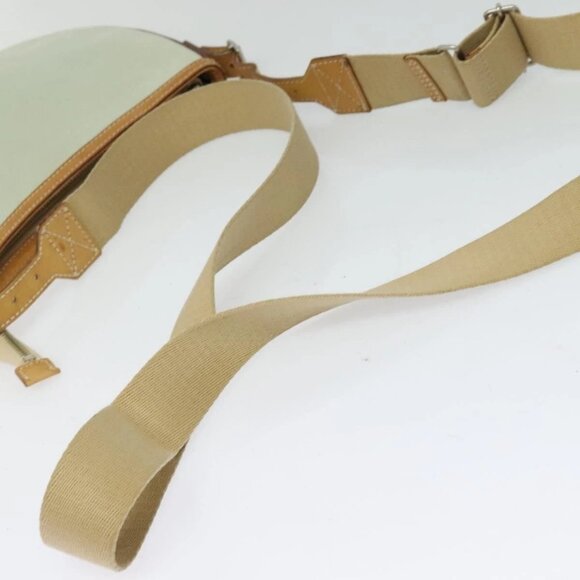 BURBERRY Blue Label Shoulder Bag Canvas Light Blue Silver Auth - Picture 8 of 16